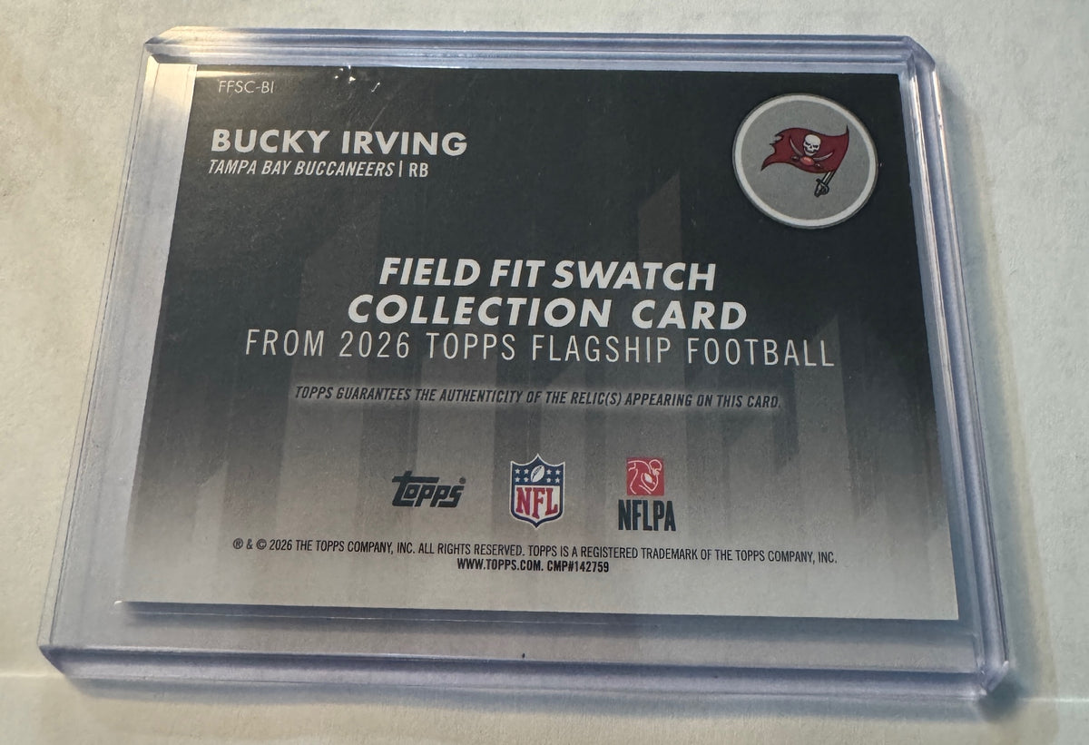 Topps 2026 Topps Flagship Bucky Irving #FFSC-BI Field Fit Swatches