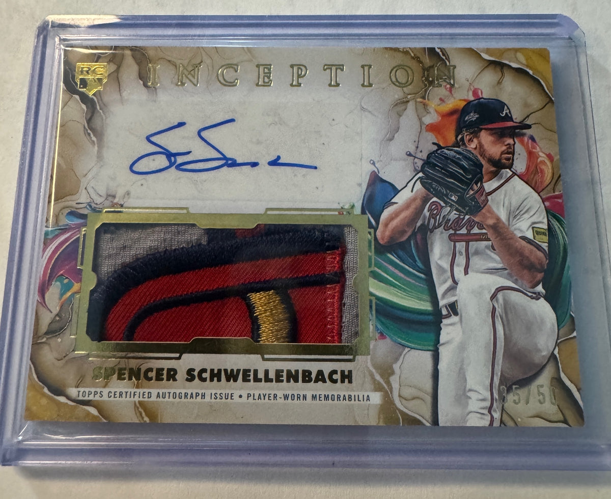 2025 Topps Inception Spencer Schwellenbach #IAPC-SS Autographed Patches Gold