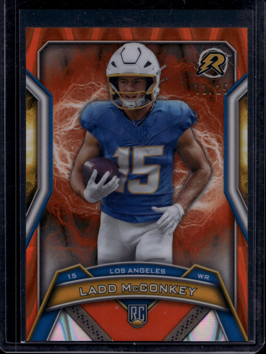 Topps 2024 Topps Resurgence Ladd McConkey #154 Orange Power Surge