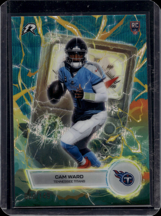 Topps 2025 Topps Resurgence Cam Ward #VT-1 Voltaic Teal Surge Refractor