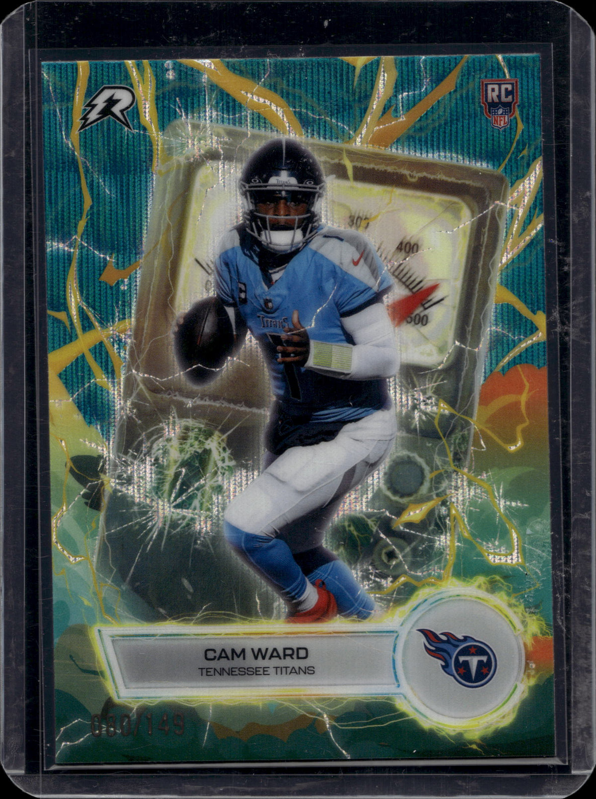 Topps 2025 Topps Resurgence Cam Ward #VT-1 Voltaic Teal Surge Refractor
