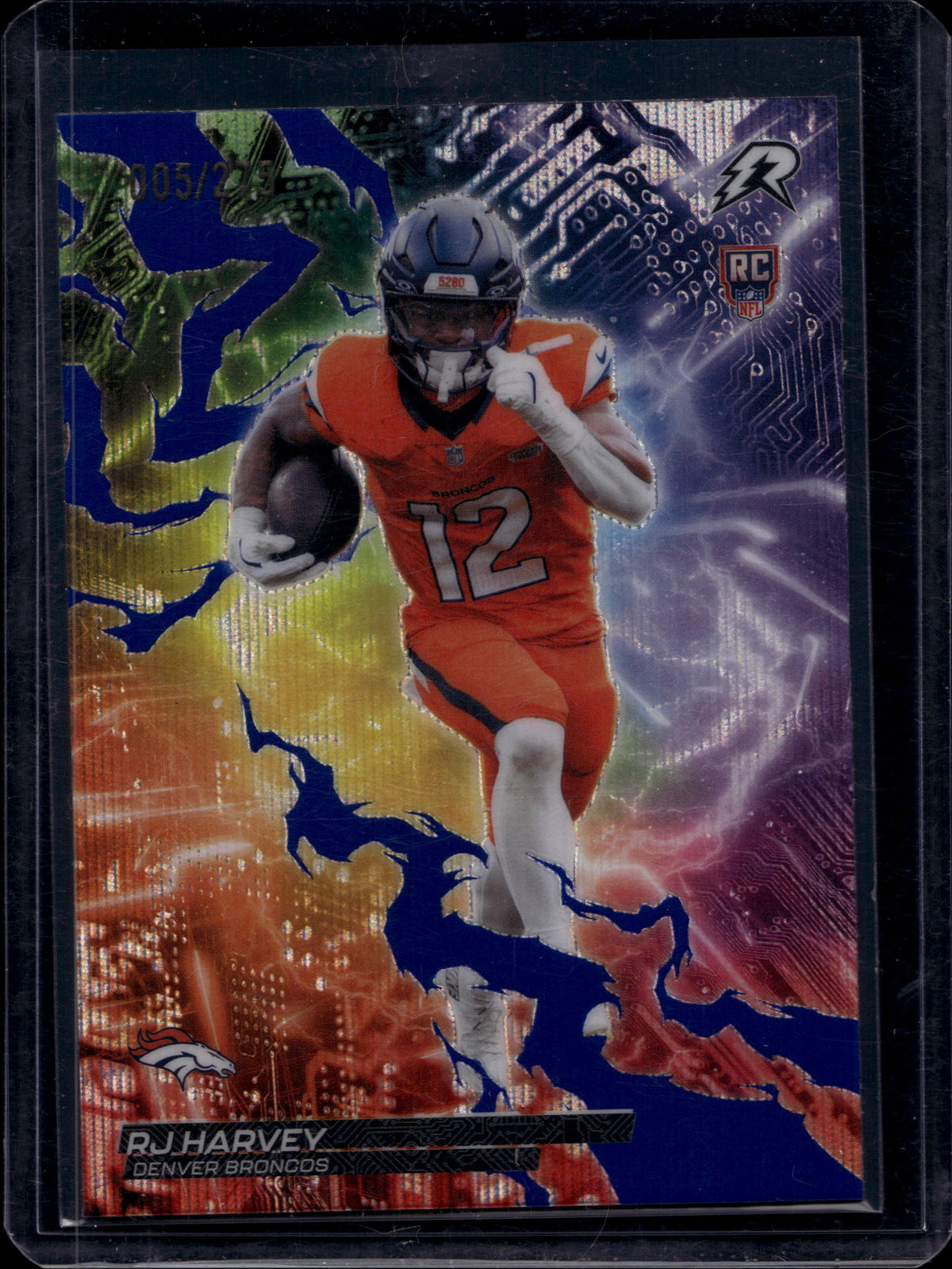 2025 Topps Resurgence RJ Harvey #CB-23 Circuit Breakers Navy Surge