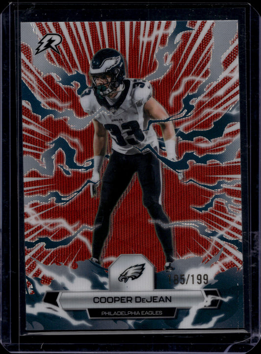 2025 Topps Resurgence Cooper DeJean #82 Crimson Surge Refractor /199