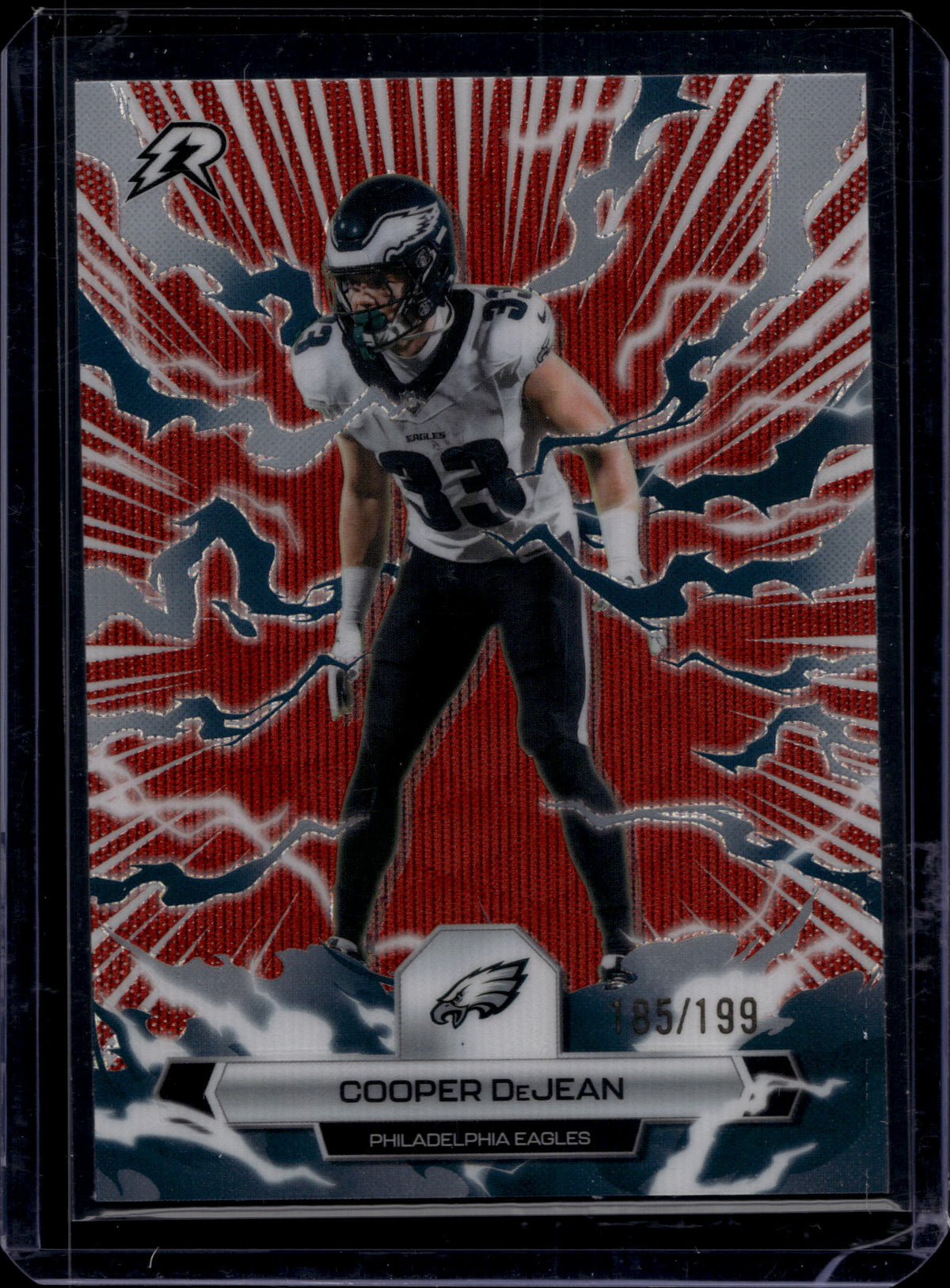 2025 Topps Resurgence Cooper DeJean #82 Crimson Surge Refractor /199