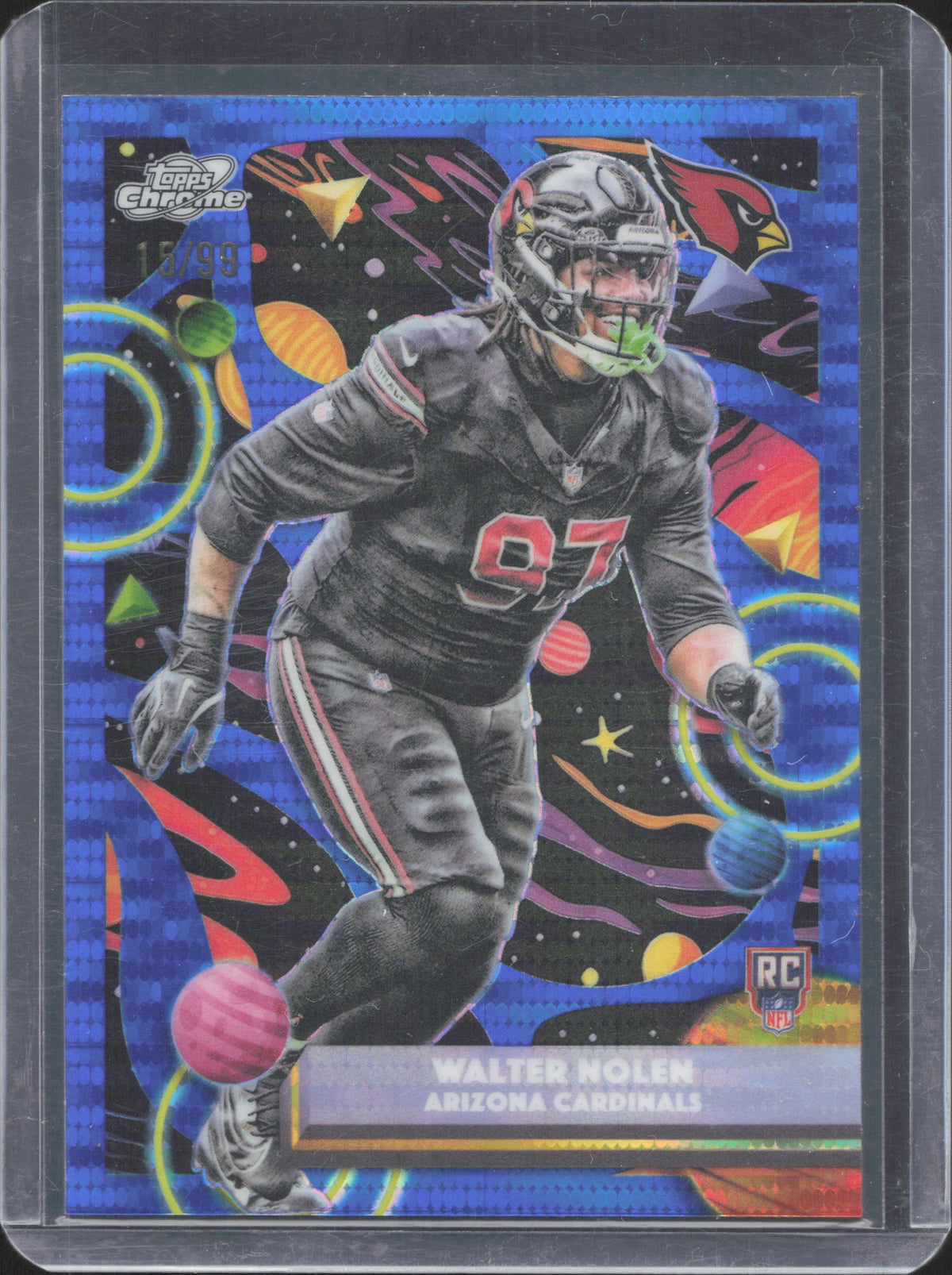 Topps 2025 Topps Chrome Cosmic Walter Nolen #101 Blue Moon Refractor