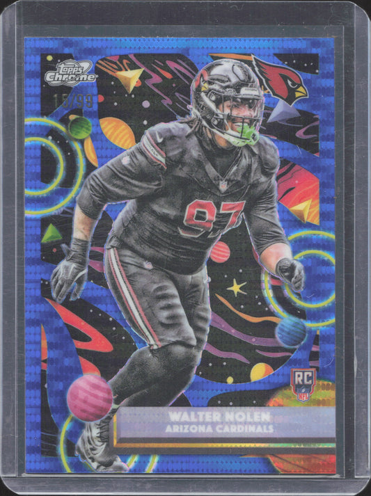 Topps 2025 Topps Chrome Cosmic Walter Nolen #101 Blue Moon Refractor