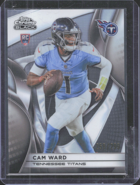 Topps 2025 Topps Chrome Black Cam Ward #148 Refractor