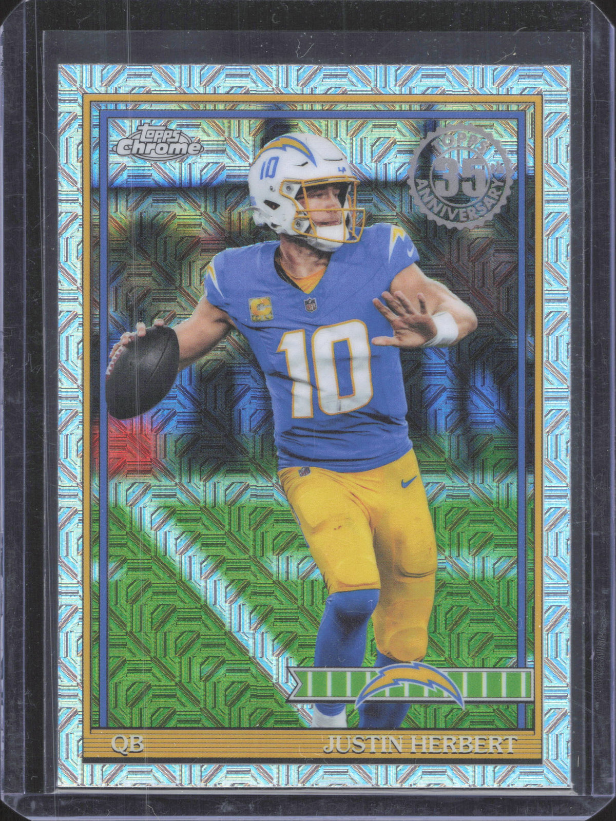 Topps 2026 Topps Flagship Justin Herbert #91TC-16 1991 Topps Football Chrome
