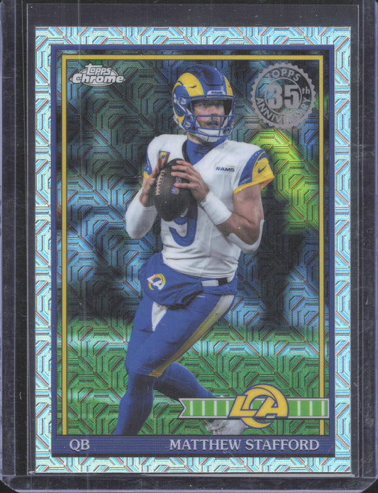 Topps 2026 Topps Flagship Matthew Stafford #91TC-22 1991 Topps Football Chrome