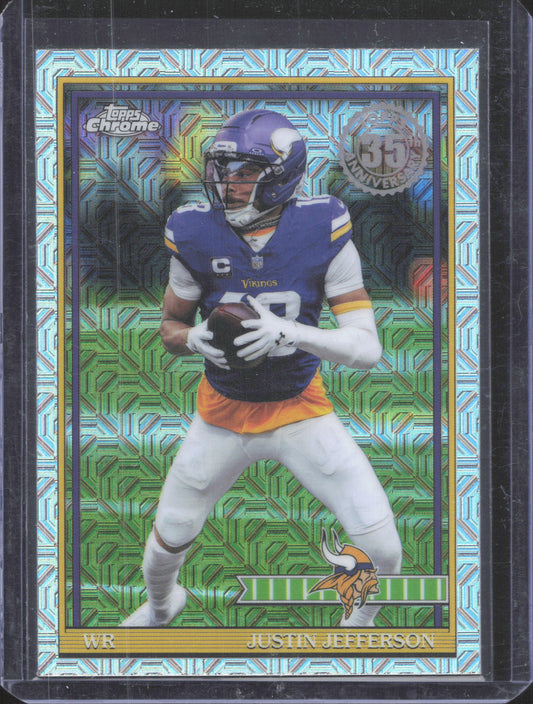 Topps 2026 Topps Flagship Justin Jefferson #91TC-38 1991 Topps Football Chrome