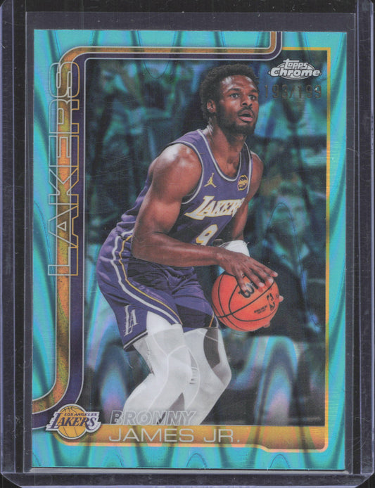 2025-26 Topps Chrome Update Bronny James Jr. #103 /199