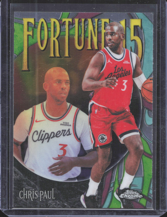 Topps 2025-26 Topps Chrome Update Chris Paul #F15-6 Fortune 15