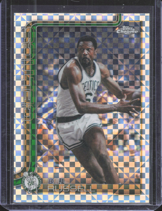 Topps 2025-26 Topps Chrome Update Bill Russell #141 X-fractor
