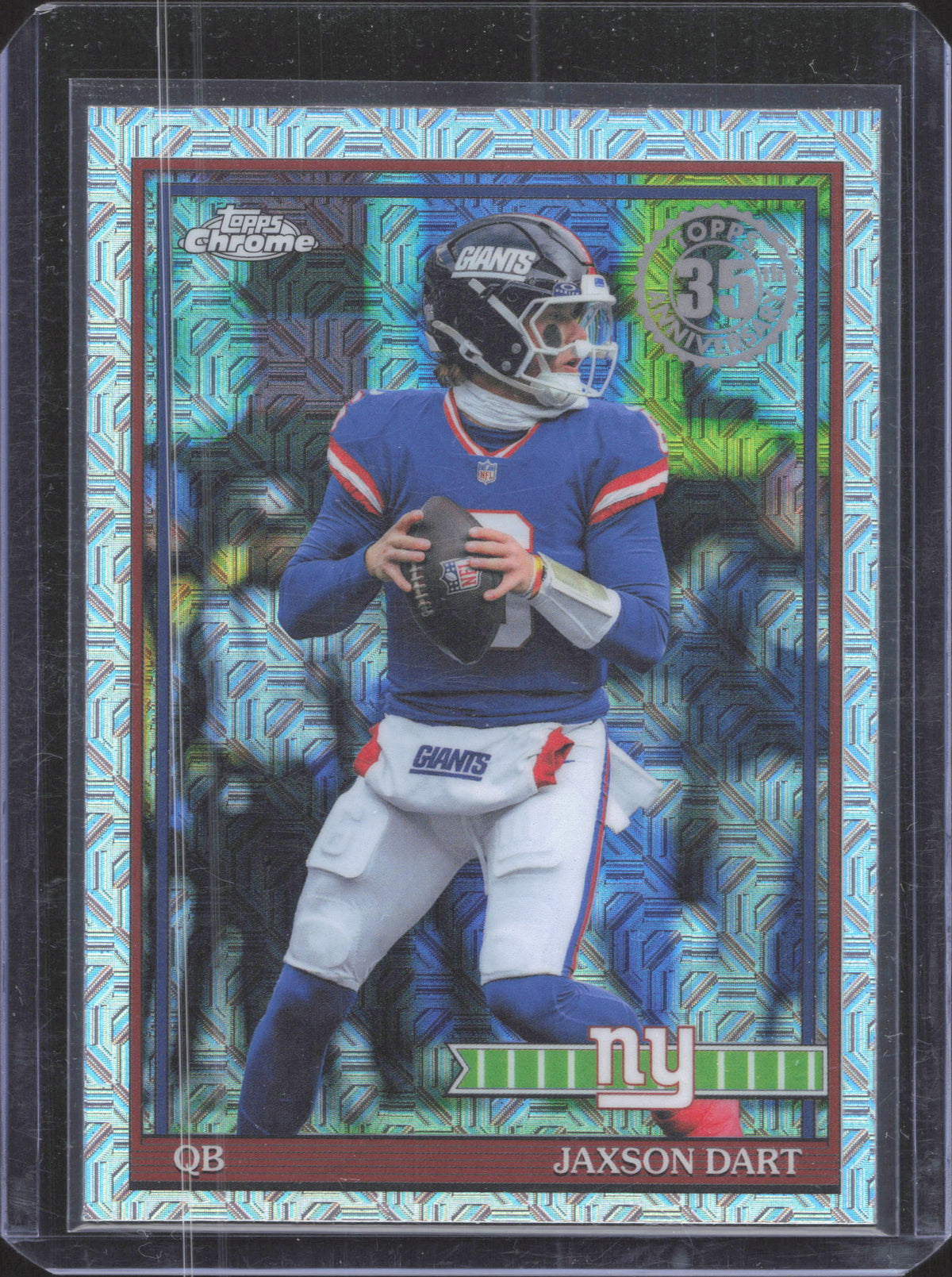 2026 Topps Flagship #91TC-33 Jaxson Dart 1991 Topps Football Chrome