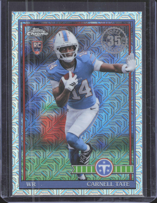 2026 Topps Flagship Carnell Tate #91TRC-18 1991 Topps Football Rookies MOJO