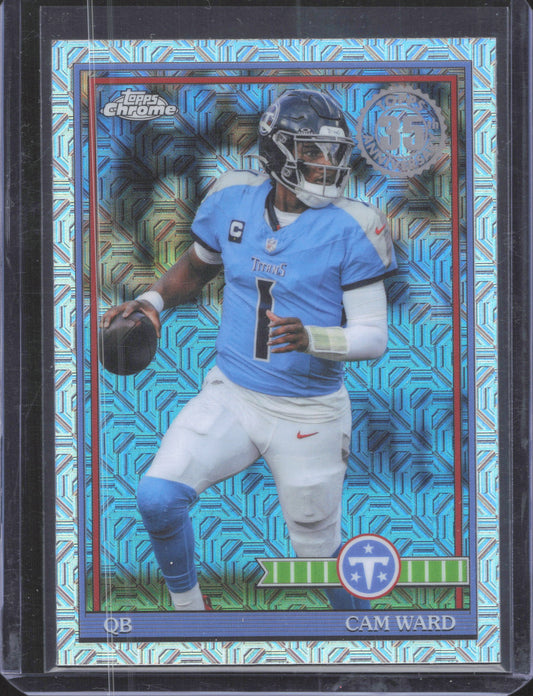 2026 Topps Flagship Cam Ward #91TC-30 1991 Topps Football Chrome