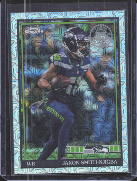2026 Topps Flagship Jaxon Smith-Njigba #91TC-8 1991 Topps Football Chrome MOJO