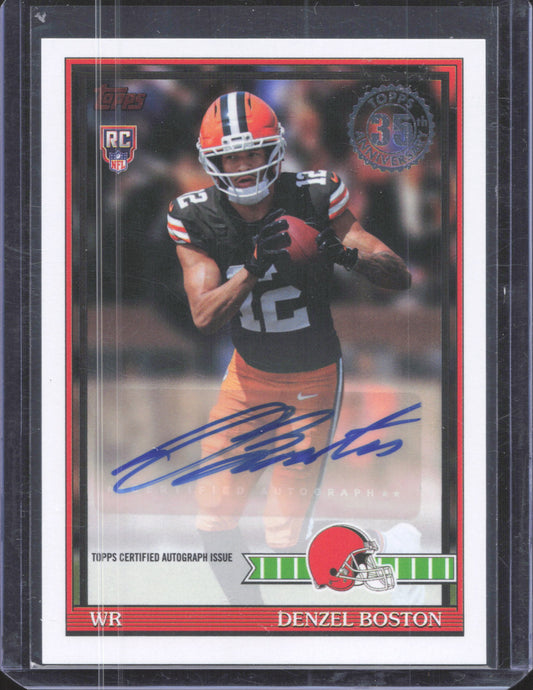 2026 Flagship Denzel Boston #91FRA-DB 1991 Topps Football Rookie Autographs