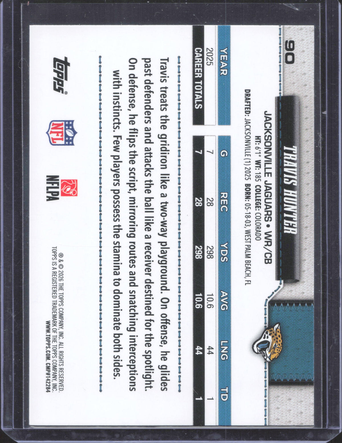 Topps 2026 Topps Flagship Travis Hunter #90