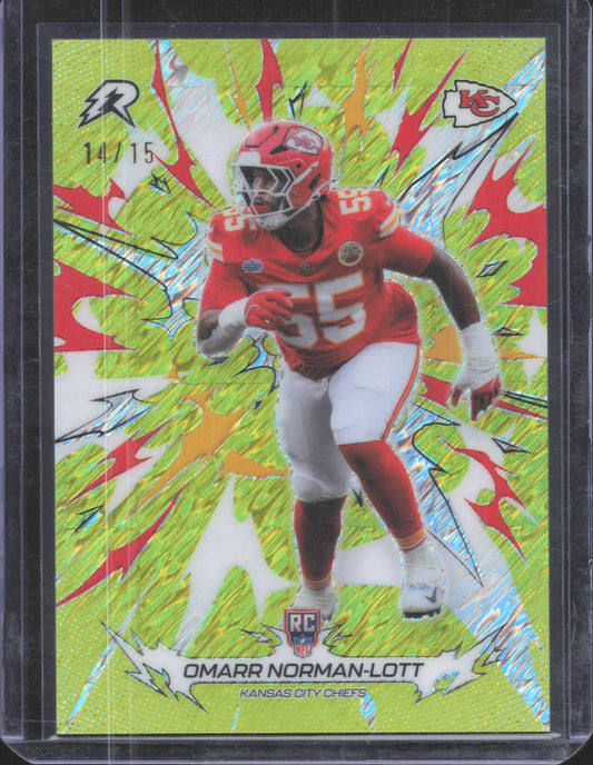 2025 Topps Resurgence Omarr Norman-Lott #146 Lime Green Refractor /15