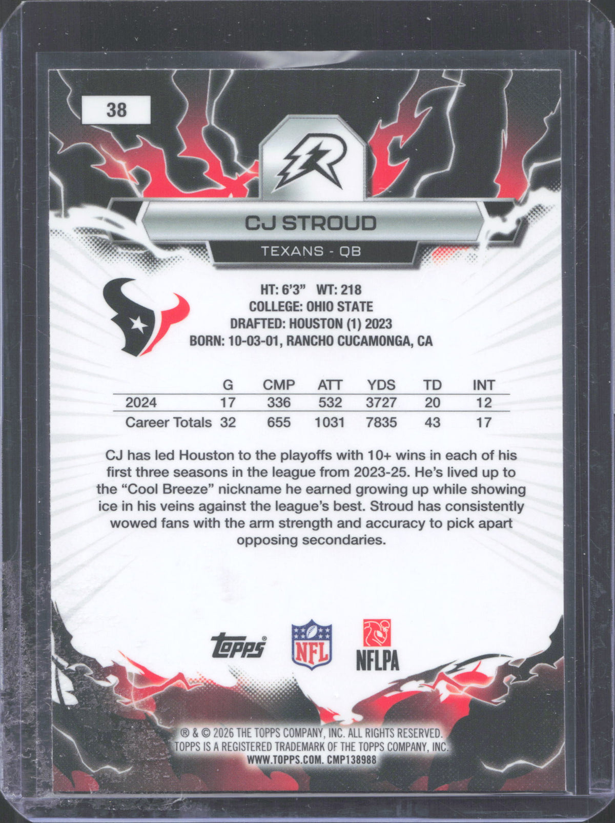 Topps 2025 Topps Resurgence CJ Stroud #38
