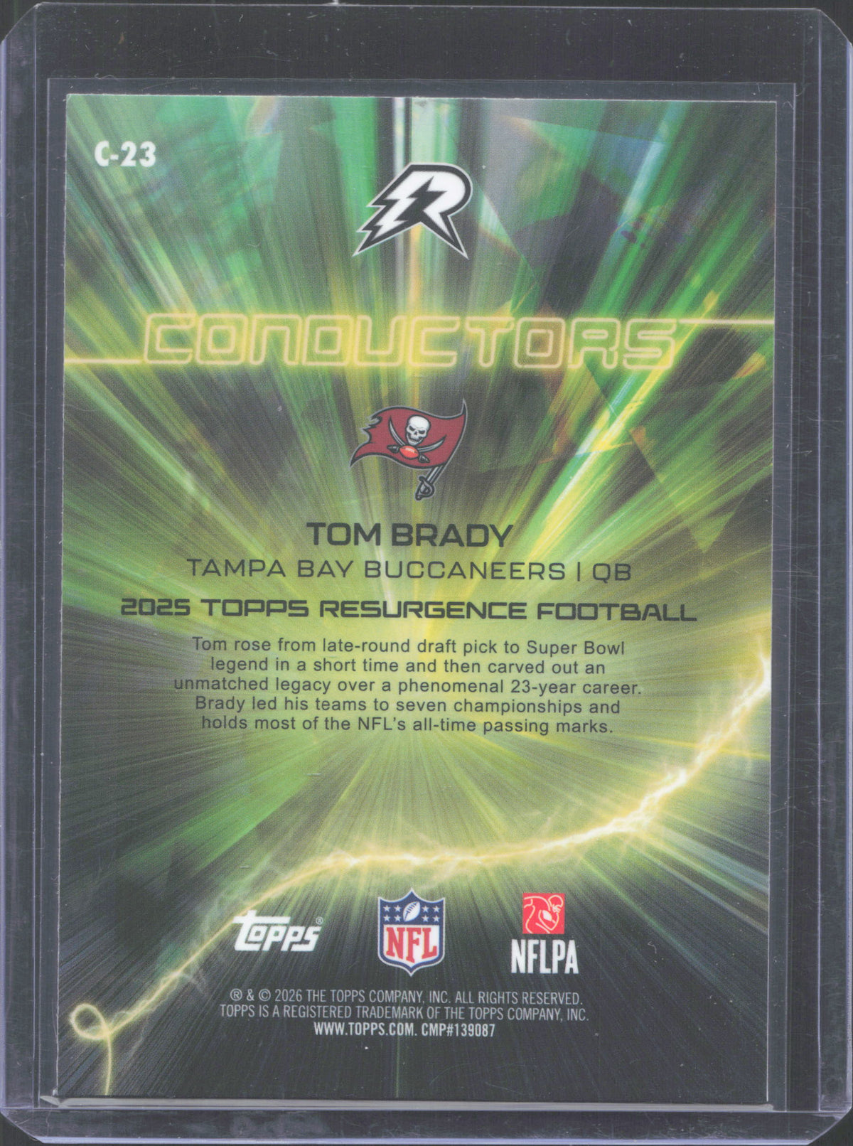 Topps 2025 Topps Resurgence Tom Brady #C-23