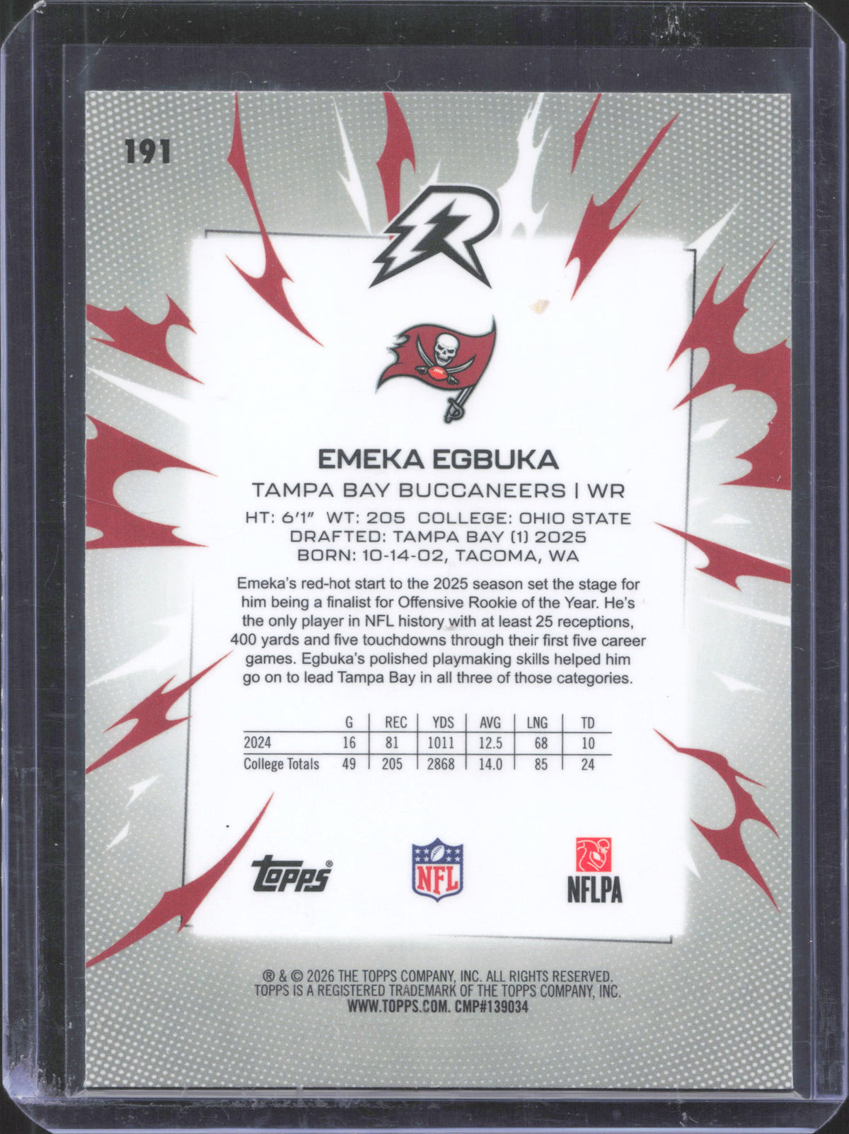 Topps 2025 Topps Resurgence Emeka Egbuka #191