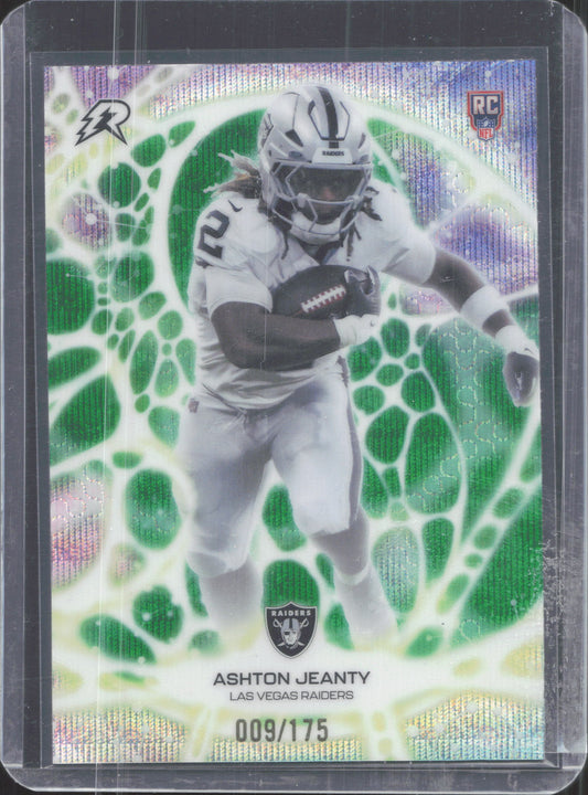 2025 Topps Resurgence #PT-3 Ashton Jeanty Protonyx Navy Surge Refractor #/174