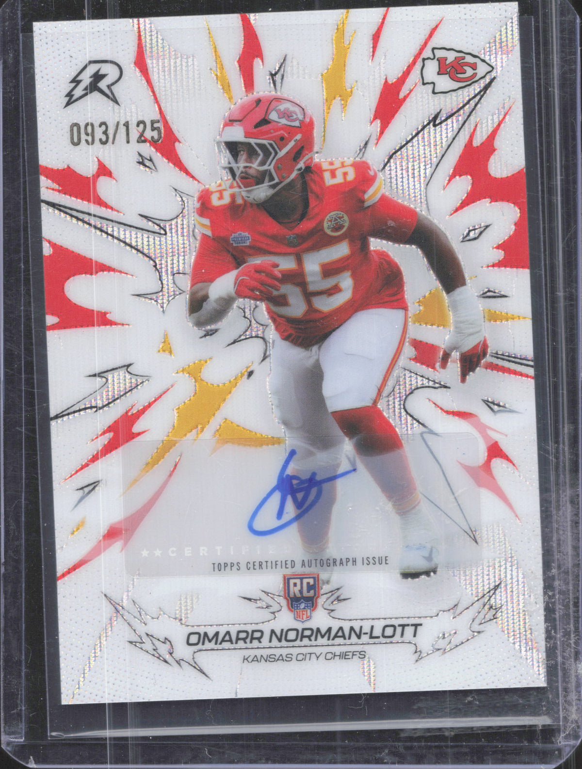 2025 Topps Resurgence Omarr Norman-Lott #146 Signatures White Surge /125