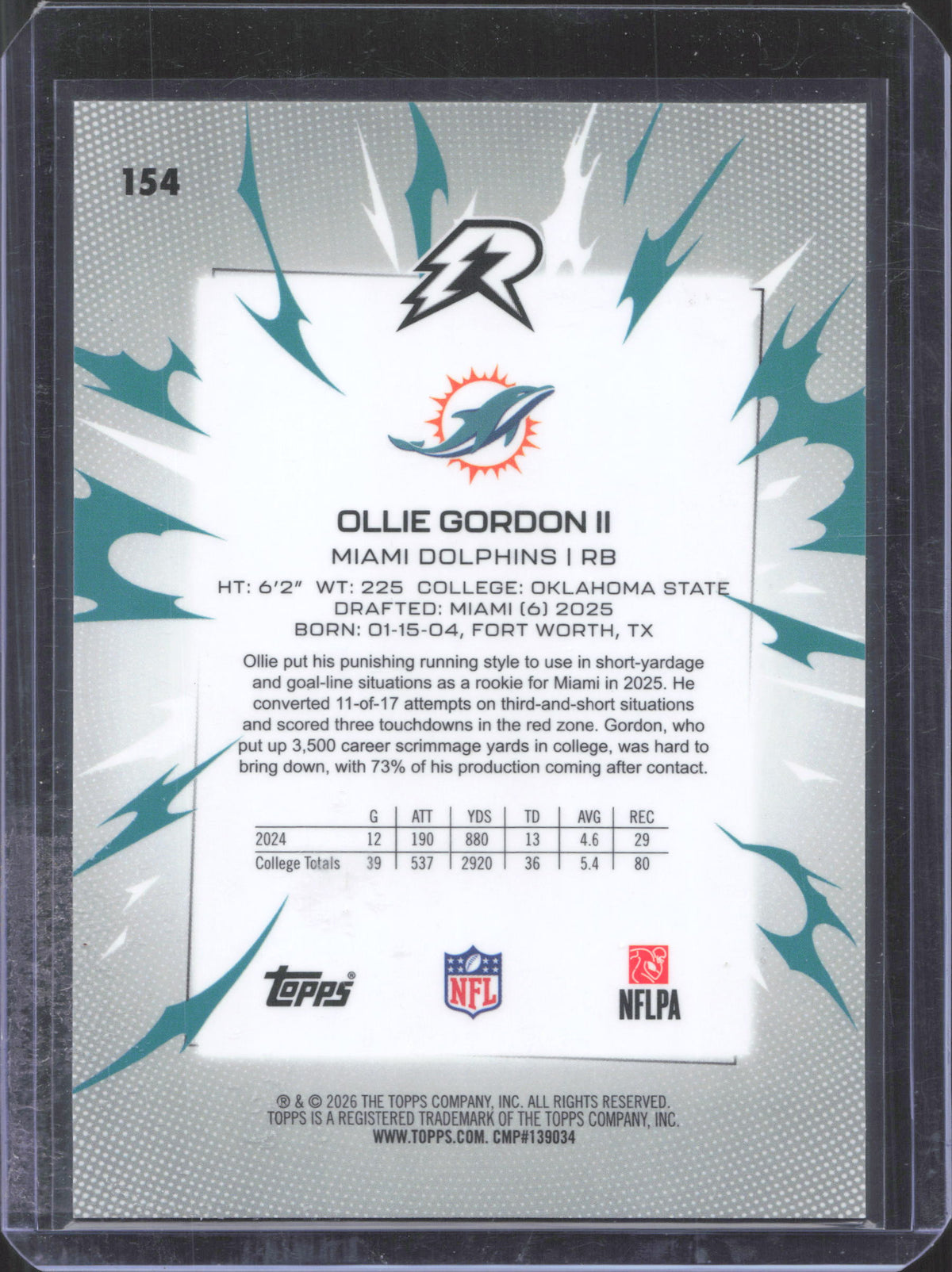 Topps 2025 Topps Resurgence Ollie Gordon II #154