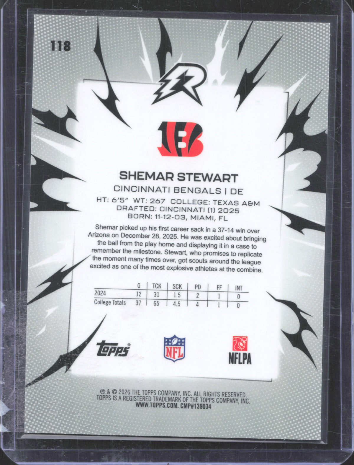 Topps 2025 Topps Resurgence Shemar Stewart #118