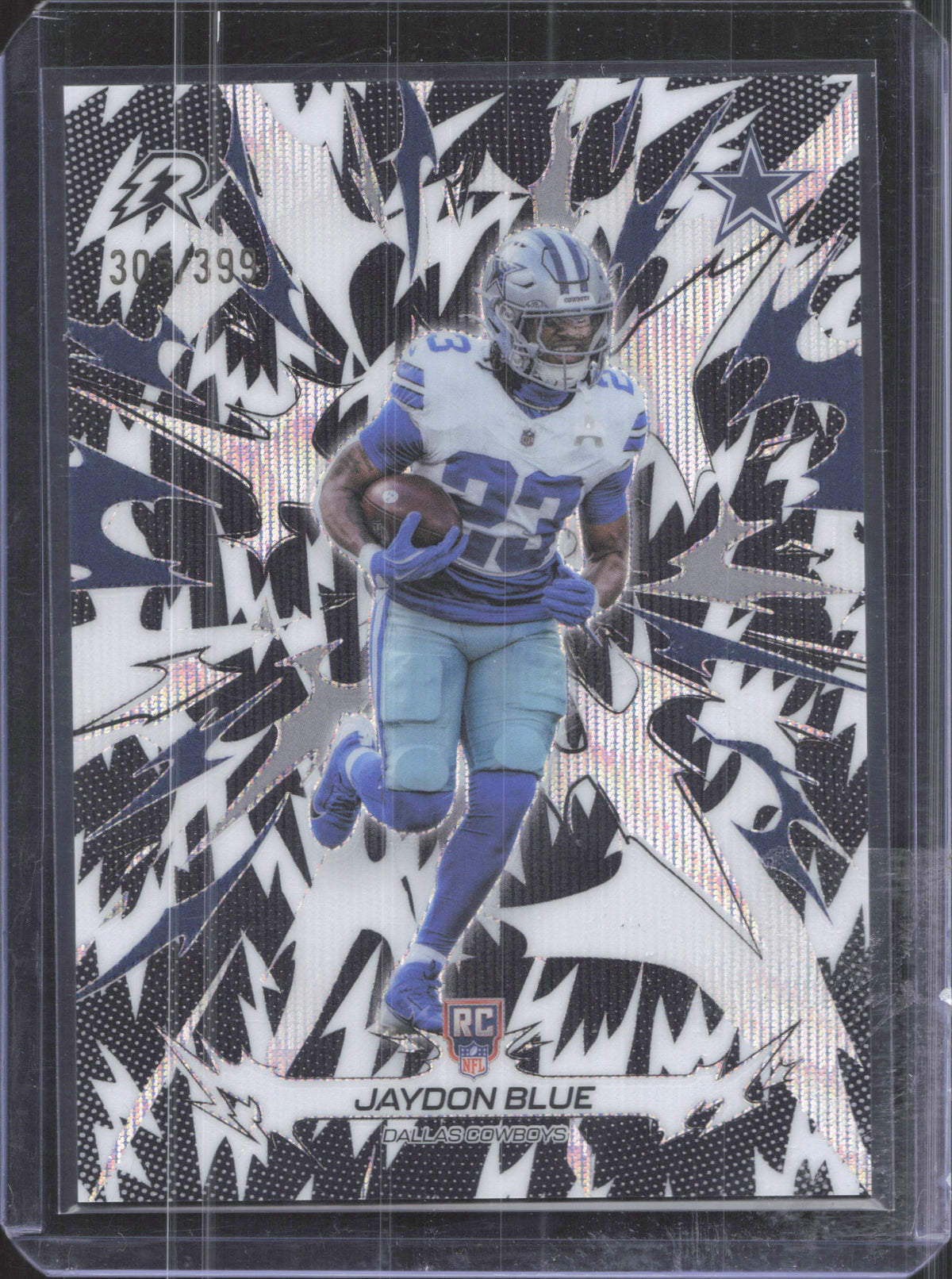 2025 Topps Resurgence Jaydon Blue #125 Black & White Surge Refractor /399