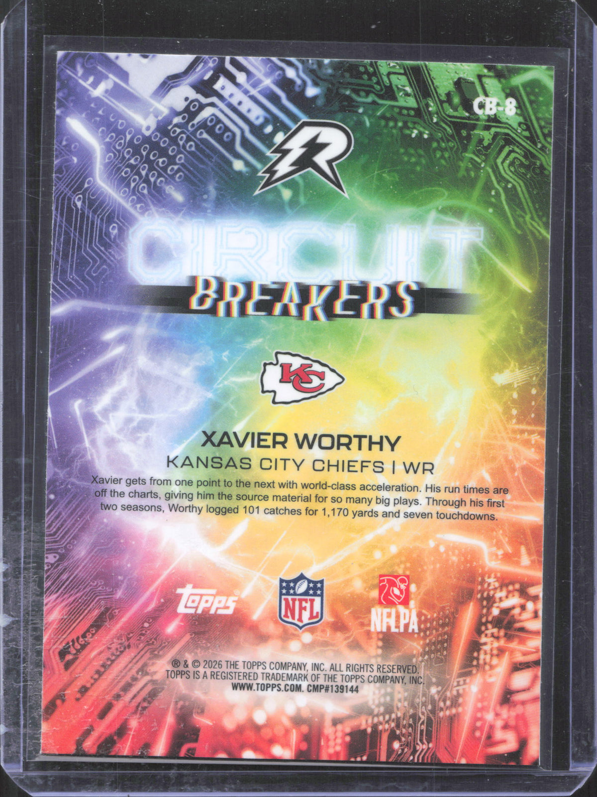 Topps 2025 Topps Resurgence Xavier Worthy #CB-8