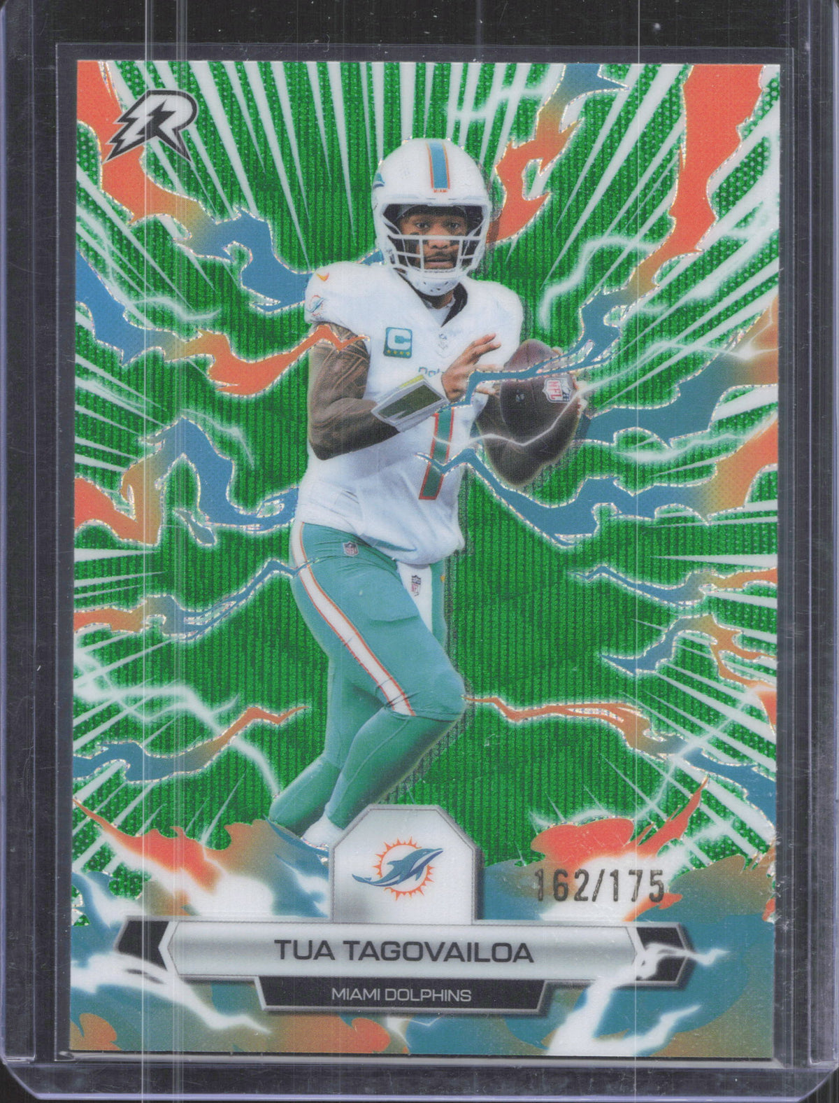 2025 Topps Resurgence Tua Tagovailoa #60 Green Surge Refractor /175