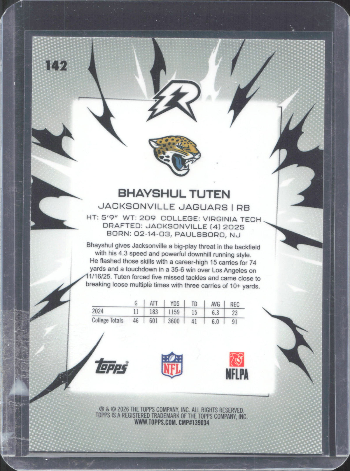 2025 Topps Resurgence Bhayshul Tuten #142 Bronze Surge Refractor /375