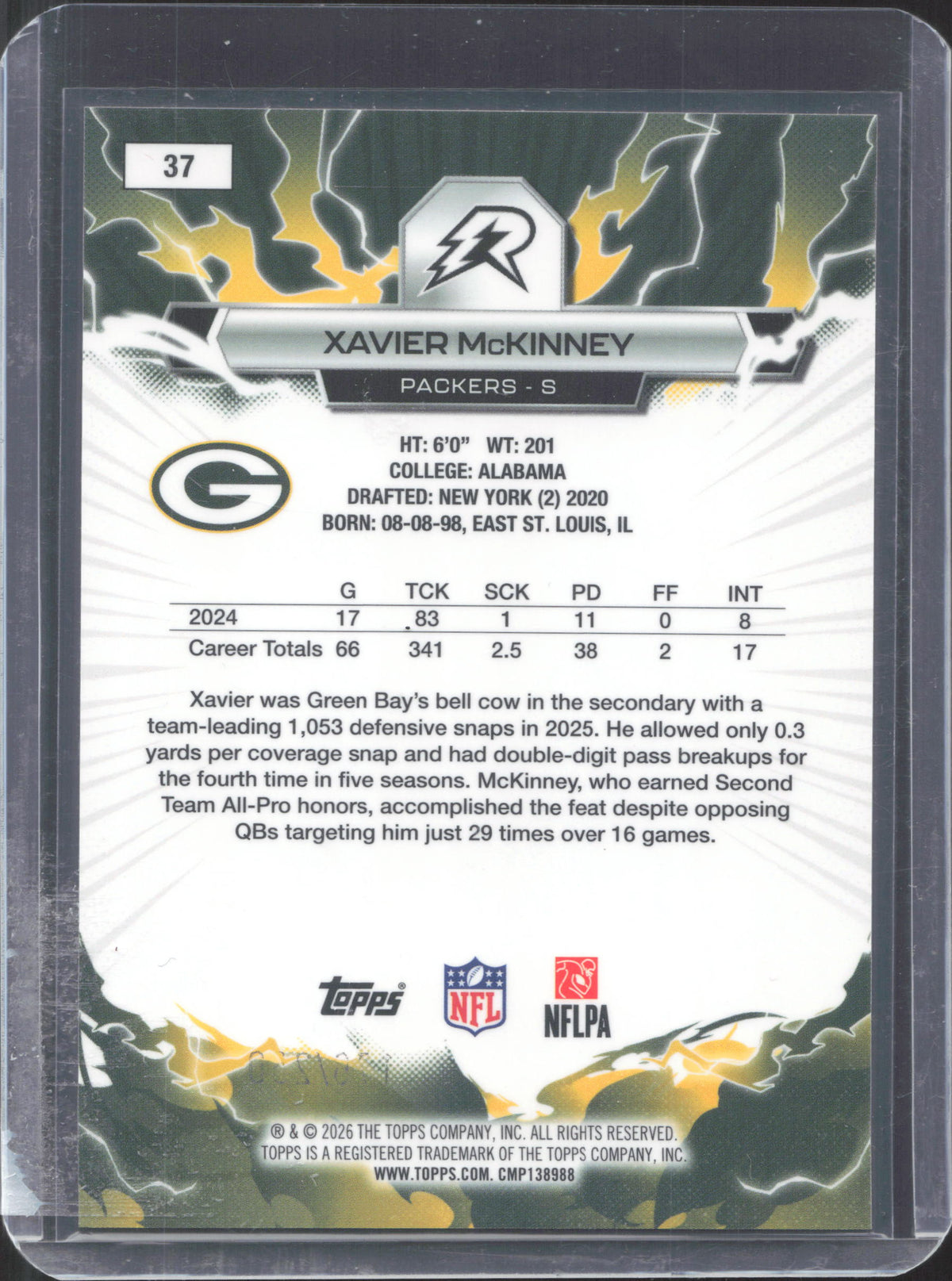 Topps 2025 Topps Resurgence Xavier McKinney #37