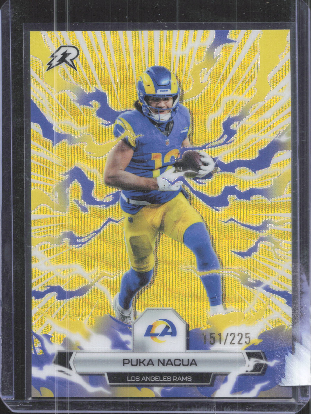 2025 Topps Resurgence Puka Nacua #58 Yellow Surge Refractor