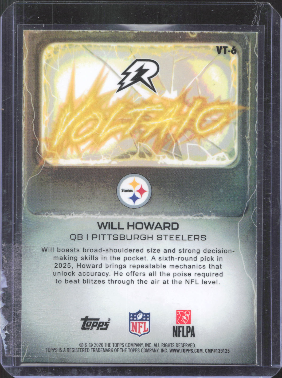 Topps 2025 Topps Resurgence Will Howard #VT-6