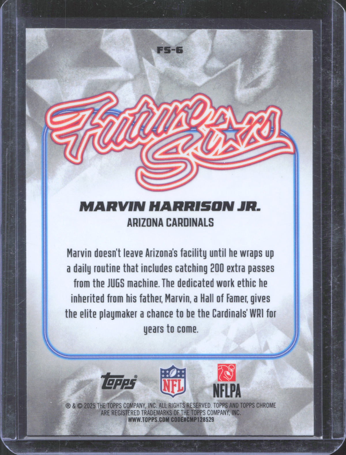 2025 Topps Chrome Marvin Harrison Jr. #FS-6 Future Stars