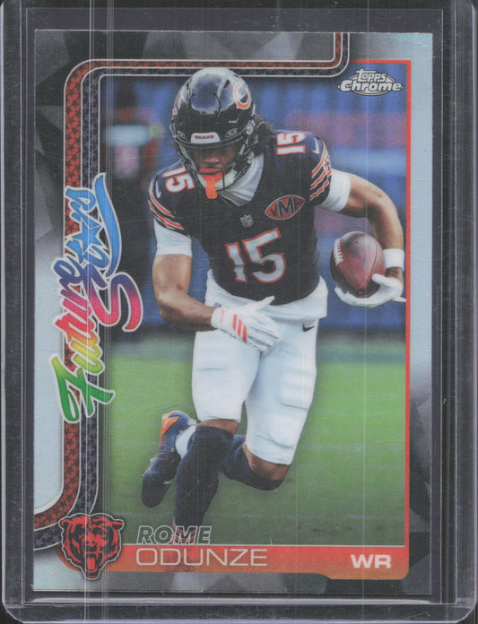 2025 Topps Chrome Rome Odunze #FS-2 Future Stars Refractor