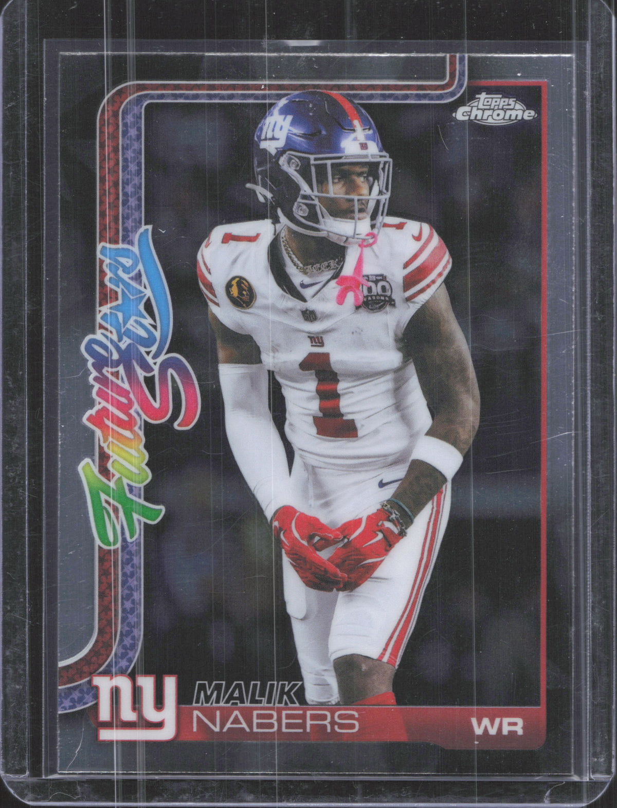 2025 Topps Chrome Malik Nabers #FS-8 Future Stars Refractor