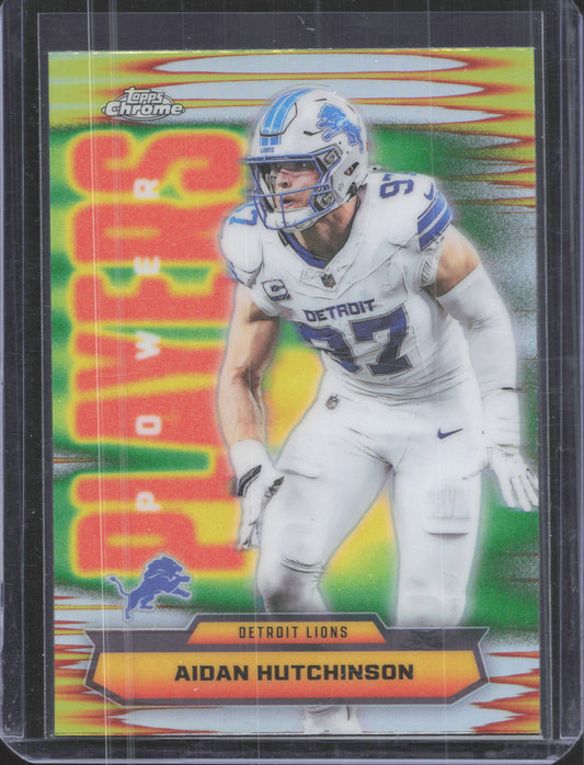 2025 Topps Chrome Aidan Hutchinson #PP-38 Power Players Refractor