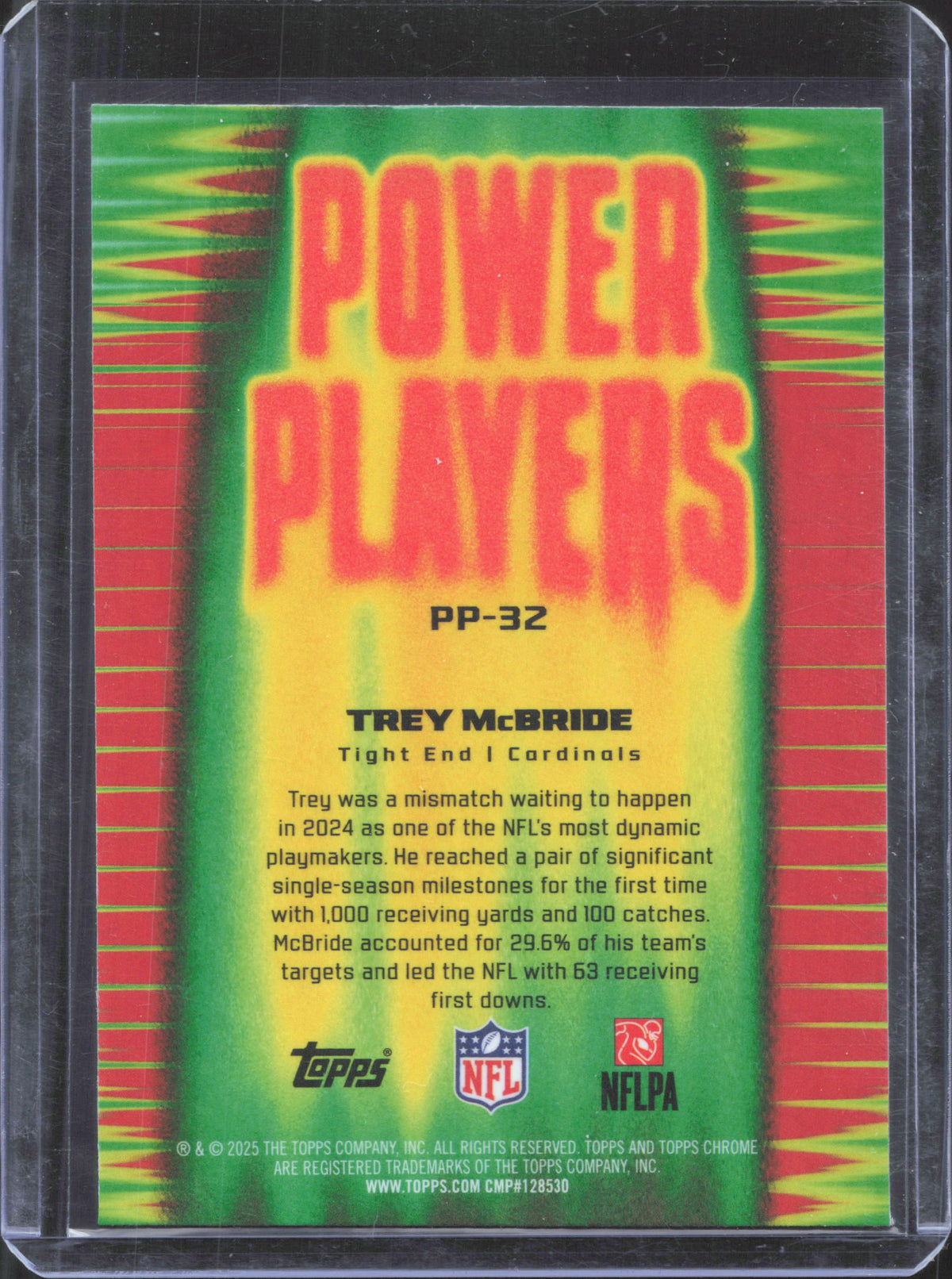 Topps 2025 Topps Chrome Trey McBride #PP-32 Power Players