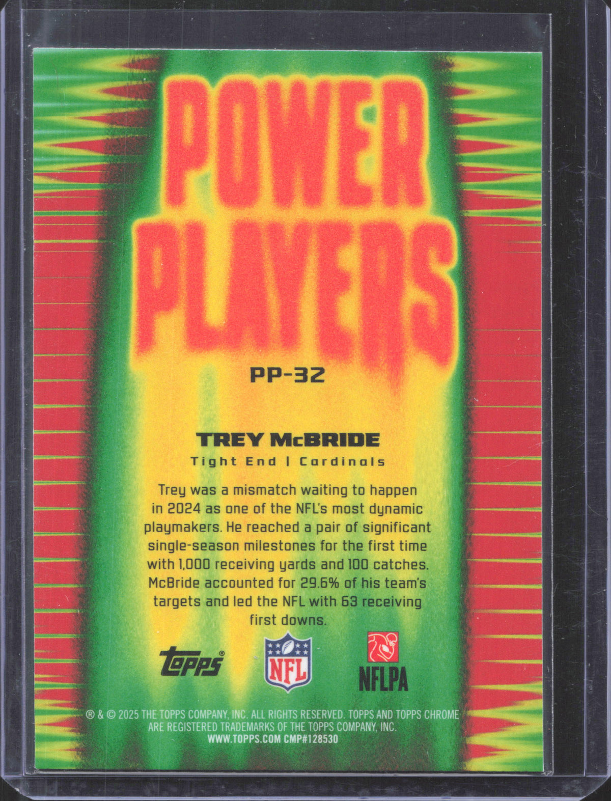 2025 Topps Chrome Trey McBride #PP-32 Power Players