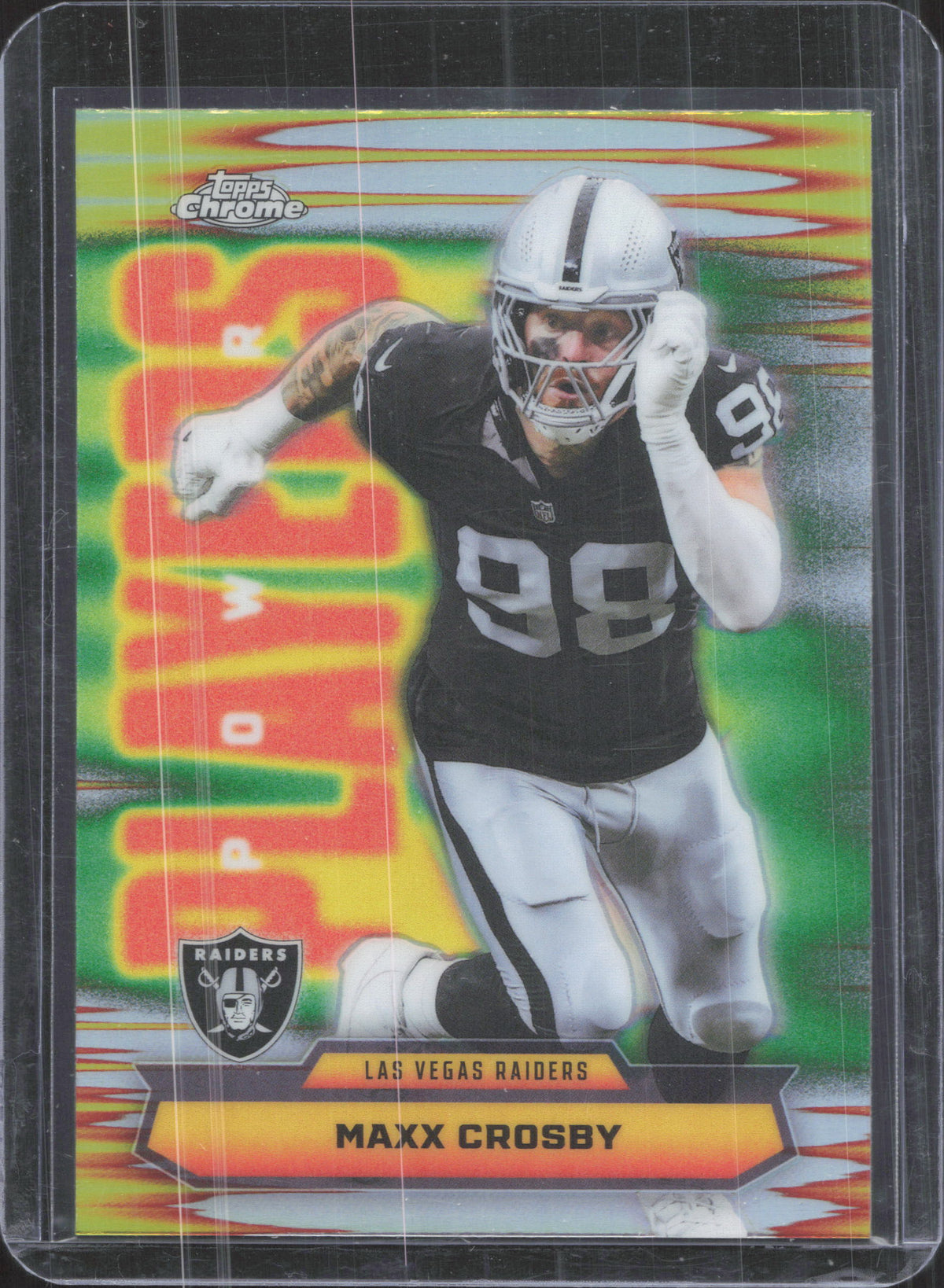 Topps 2025 Topps Chrome Maxx Crosby #PP-37 Power Players Refractor