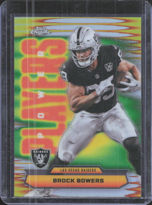 2025 Topps Chrome Brock Bowers #PP-31 Power Players Refractor