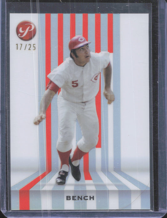 2026 Topps Pristine Johnny Bench #S-4 Spotless Orange /25