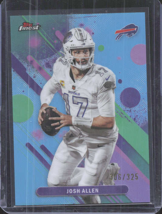 2025 Finest Josh Allen #48 Sky Blue Refractor /325