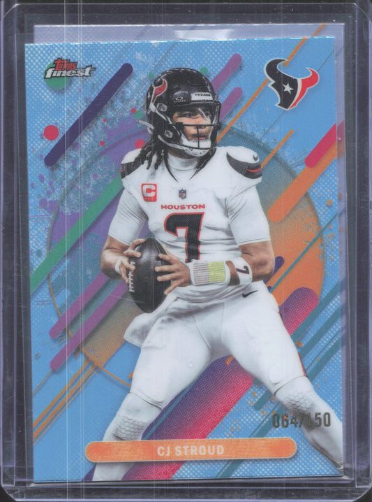 2025 Finest CJ Stroud #234 Sky Blue Refractor /150