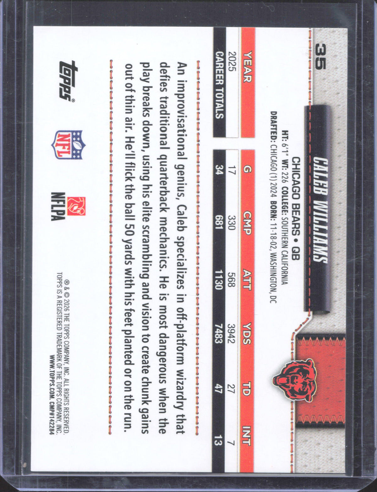 Topps 2026 Topps Flagship Caleb Williams #35
